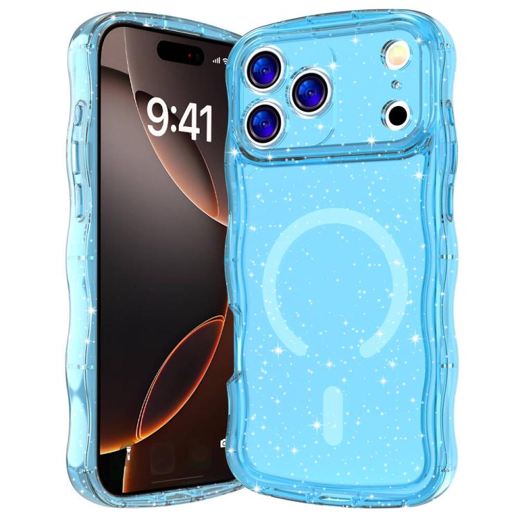 Wave Glitter MagSafe Magnetic TPU Phone Case, For iPhone 17 Pro Max, For iPhone 17 Pro, For iPhone 17, For iPhone Air, For iPhone 16 Pro Max, For iPhone 16 Pro, For iPhone 16 Plus, For iPhone 16