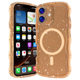 Wave Glitter MagSafe Magnetic TPU Phone Case, For iPhone 17 Pro Max, For iPhone 17 Pro, For iPhone 17, For iPhone Air, For iPhone 16 Pro Max, For iPhone 16 Pro, For iPhone 16 Plus, For iPhone 16