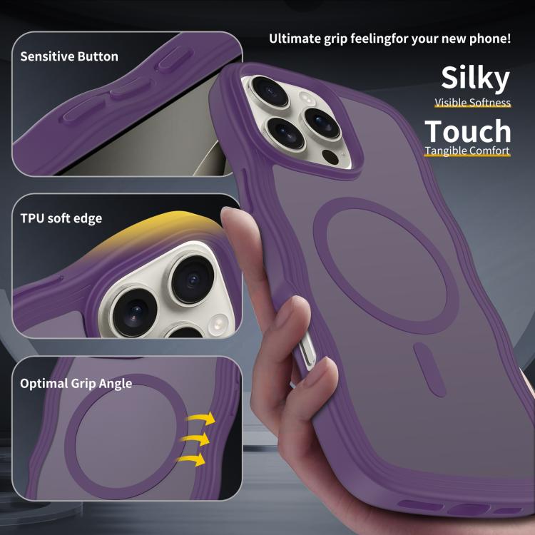 Skin Feel Wave Texture MagSafe Phone Case, For iPhone 12 Pro Max, For iPhone 12 Pro