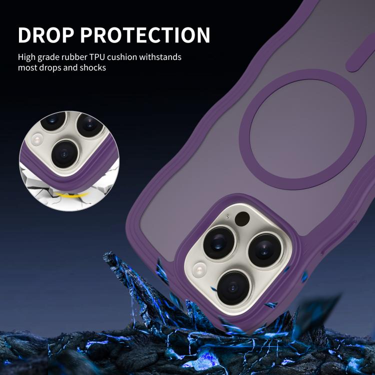 Skin Feel Wave Texture MagSafe Phone Case, For iPhone 12 Pro Max, For iPhone 12 Pro