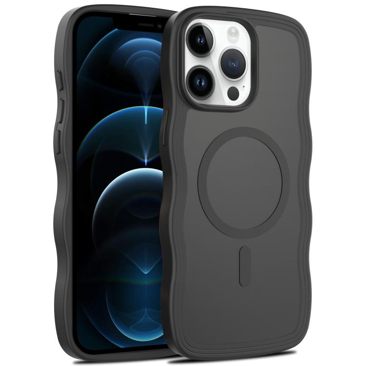 Skin Feel Wave Texture MagSafe Phone Case, For iPhone 12 Pro Max, For iPhone 12 Pro
