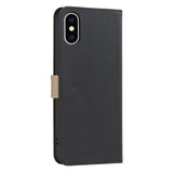 Splicing Color Hollow Flower Pattern RFID Leather Phone Case, For iPhone XS Max, For iPhone 6 Plus / 7 Plus / 8 Plus, For iPhone 6 / 7 / 8