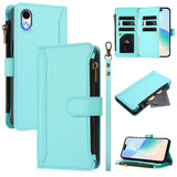 Magnetic Closure 9 Card Slots Zipper Leather Case with Hand Strap, For iPhone 11 Pro Max, For iPhone 11, For iPhone 11 Pro, For iPhone XS / X, For iPhone XR, For iPhone XS Max, For iPhone 8 Plus / 7 Plus