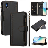 Magnetic Closure 9 Card Slots Zipper Leather Case with Hand Strap, For iPhone 11 Pro Max, For iPhone 11, For iPhone 11 Pro, For iPhone XS / X, For iPhone XR, For iPhone XS Max, For iPhone 8 Plus / 7 Plus