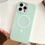 Skin Feel MagSafe Magnetic PC Hybrid TPU Phone Case, For iPhone 16 Pro Max, For iPhone 16 Pro, For iPhone 16, For iPhone 15 Pro Max