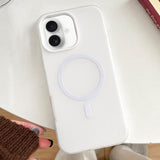 Skin Feel MagSafe Magnetic PC Hybrid TPU Phone Case, For iPhone 16 Pro Max, For iPhone 16 Pro, For iPhone 16, For iPhone 15 Pro Max