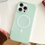 Skin Feel MagSafe Magnetic PC Hybrid TPU Phone Case, For iPhone 15 Pro, For iPhone 15 Plus, For iPhone 15, For iPhone 14 Plus