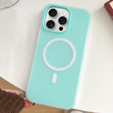Skin Feel MagSafe Magnetic PC Hybrid TPU Phone Case, For iPhone 15 Pro, For iPhone 15 Plus, For iPhone 15, For iPhone 14 Plus