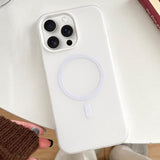 Skin Feel MagSafe Magnetic PC Hybrid TPU Phone Case, For iPhone 15 Pro, For iPhone 15 Plus, For iPhone 15, For iPhone 14 Plus