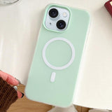 Skin Feel MagSafe Magnetic PC Hybrid TPU Phone Case, For iPhone 15 Pro, For iPhone 15 Plus, For iPhone 15, For iPhone 14 Plus