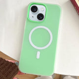 Skin Feel MagSafe Magnetic PC Hybrid TPU Phone Case, For iPhone 15 Pro, For iPhone 15 Plus, For iPhone 15, For iPhone 14 Plus