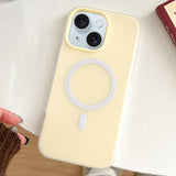 Skin Feel MagSafe Magnetic PC Hybrid TPU Phone Case, For iPhone 15 Pro, For iPhone 15 Plus, For iPhone 15, For iPhone 14 Plus