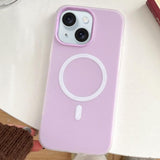 Skin Feel MagSafe Magnetic PC Hybrid TPU Phone Case, For iPhone 15 Pro, For iPhone 15 Plus, For iPhone 15, For iPhone 14 Plus