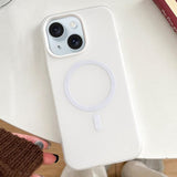 Skin Feel MagSafe Magnetic PC Hybrid TPU Phone Case, For iPhone 15 Pro, For iPhone 15 Plus, For iPhone 15, For iPhone 14 Plus