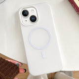 Skin Feel MagSafe Magnetic PC Hybrid TPU Phone Case, For iPhone 15 Pro, For iPhone 15 Plus, For iPhone 15, For iPhone 14 Plus
