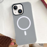 Skin Feel MagSafe Magnetic PC Hybrid TPU Phone Case, For iPhone 13 Pro, For iPhone 13, For iPhone 12, For iPhone 12 Pro Max