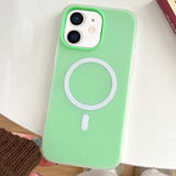 Skin Feel MagSafe Magnetic PC Hybrid TPU Phone Case, For iPhone 13 Pro, For iPhone 13, For iPhone 12, For iPhone 12 Pro Max