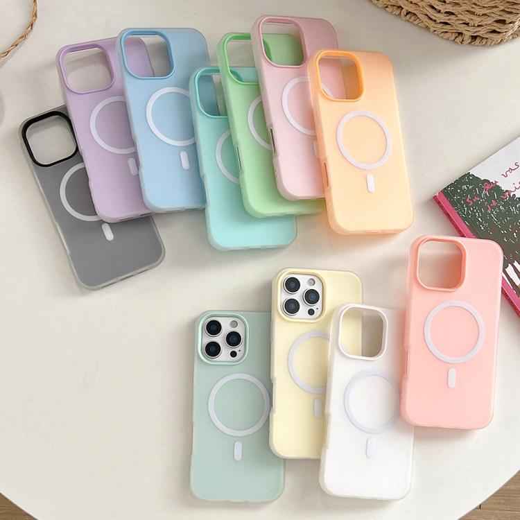 Skin Feel MagSafe Magnetic PC Hybrid TPU Phone Case, For iPhone 15 Pro, For iPhone 15 Plus, For iPhone 15, For iPhone 14 Plus