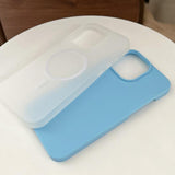 Skin Feel MagSafe Magnetic PC Hybrid TPU Phone Case, For iPhone 13 Pro, For iPhone 13, For iPhone 12, For iPhone 12 Pro Max