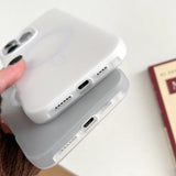 Skin Feel MagSafe Magnetic PC Hybrid TPU Phone Case, For iPhone 15 Pro, For iPhone 15 Plus, For iPhone 15, For iPhone 14 Plus