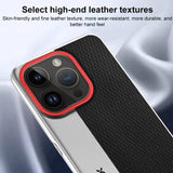 Camera Design Diamond Texture Leather PC Phone Case, For iPhone 14 Pro Max