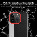 Camera Design Diamond Texture Leather PC Phone Case, For iPhone 14 Pro Max