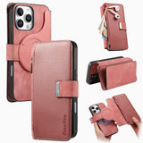 CaseNeo MagSafe RFID Anti-theft Zipper Wallet Retro Leather Phone Case, For iPhone 17e / 16e, For iPhone 17 Pro Max, For iPhone 17 Pro, For iPhone 17, For iPhone Air, For iPhone 16 Pro Max, For iPhone 16 Pro, For iPhone 16 Plus
