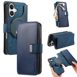 CaseNeo MagSafe RFID Anti-theft Zipper Wallet Retro Leather Phone Case, For iPhone 16, For iPhone 15 Pro Max, For iPhone 15 Pro, For iPhone 15 Plus, For iPhone 15, For iPhone 14
