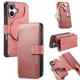 CaseNeo MagSafe RFID Anti-theft Zipper Wallet Retro Leather Phone Case, For iPhone 16, For iPhone 15 Pro Max, For iPhone 15 Pro, For iPhone 15 Plus, For iPhone 15, For iPhone 14