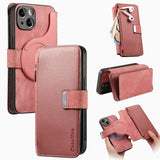 CaseNeo MagSafe RFID Anti-theft Zipper Wallet Retro Leather Phone Case, For iPhone 16, For iPhone 15 Pro Max, For iPhone 15 Pro, For iPhone 15 Plus, For iPhone 15, For iPhone 14