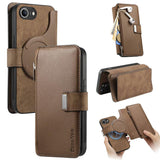 CaseNeo MagSafe RFID Anti-theft Zipper Wallet Retro Leather Phone Case, For iPhone 18 / 17, For iPhone 18 Pro / 17 Pro, For iPhone 18 Pro Max / 17 Pro Max, For iPhone 17e / 16e, For iPhone Air, For iPhone 16 Pro Max, For iPhone 16 Pro, For iPhone 16 Plus