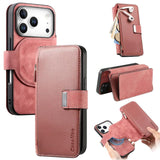 CaseNeo MagSafe RFID Anti-theft Zipper Wallet Retro Leather Phone Case, For iPhone 18 / 17, For iPhone 18 Pro / 17 Pro, For iPhone 18 Pro Max / 17 Pro Max, For iPhone 17e / 16e, For iPhone Air, For iPhone 16 Pro Max, For iPhone 16 Pro, For iPhone 16 Plus