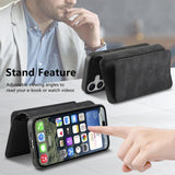 CaseNeo MagSafe RFID Anti-theft Zipper Wallet Retro Leather Phone Case, For iPhone 18 / 17, For iPhone 18 Pro / 17 Pro, For iPhone 18 Pro Max / 17 Pro Max, For iPhone 17e / 16e, For iPhone Air, For iPhone 16 Pro Max, For iPhone 16 Pro, For iPhone 16 Plus