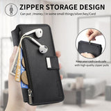 CaseNeo MagSafe RFID Anti-theft Zipper Wallet Retro Leather Phone Case, For iPhone 18 / 17, For iPhone 18 Pro / 17 Pro, For iPhone 18 Pro Max / 17 Pro Max, For iPhone 17e / 16e, For iPhone Air, For iPhone 16 Pro Max, For iPhone 16 Pro, For iPhone 16 Plus