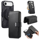 CaseNeo MagSafe RFID Anti-theft Zipper Wallet Retro Leather Phone Case, For iPhone 17e / 16e, For iPhone 17 Pro Max, For iPhone 17 Pro, For iPhone 17, For iPhone Air, For iPhone 16 Pro Max, For iPhone 16 Pro, For iPhone 16 Plus