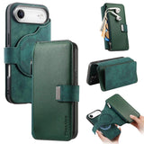 CaseNeo MagSafe RFID Anti-theft Zipper Wallet Retro Leather Phone Case, For iPhone 17e / 16e, For iPhone 17 Pro Max, For iPhone 17 Pro, For iPhone 17, For iPhone Air, For iPhone 16 Pro Max, For iPhone 16 Pro, For iPhone 16 Plus