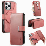 CaseNeo MagSafe RFID Anti-theft Zipper Wallet Retro Leather Phone Case, For iPhone 16, For iPhone 15 Pro Max, For iPhone 15 Pro, For iPhone 15 Plus, For iPhone 15, For iPhone 14