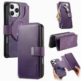 CaseNeo MagSafe RFID Anti-theft Zipper Wallet Retro Leather Phone Case, For iPhone 16, For iPhone 15 Pro Max, For iPhone 15 Pro, For iPhone 15 Plus, For iPhone 15, For iPhone 14