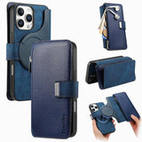 CaseNeo MagSafe RFID Anti-theft Zipper Wallet Retro Leather Phone Case, For iPhone 16, For iPhone 15 Pro Max, For iPhone 15 Pro, For iPhone 15 Plus, For iPhone 15, For iPhone 14