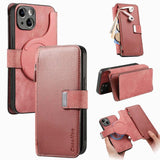 CaseNeo MagSafe RFID Anti-theft Zipper Wallet Retro Leather Phone Case, For iPhone 16, For iPhone 15 Pro Max, For iPhone 15 Pro, For iPhone 15 Plus, For iPhone 15, For iPhone 14