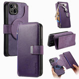 CaseNeo MagSafe RFID Anti-theft Zipper Wallet Retro Leather Phone Case, For iPhone 16, For iPhone 15 Pro Max, For iPhone 15 Pro, For iPhone 15 Plus, For iPhone 15, For iPhone 14