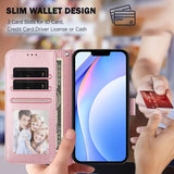 Litter Panda Embossing RFID Leather Phone Case with Lanyard, For iPhone 16, For iPhone 15 Pro Max, For iPhone 15 Pro, For iPhone 15 Plus, For iPhone 15, For iPhone 14 Plus, For iPhone 14 / 13, For iPhone 14 Pro
