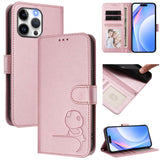 Litter Panda Embossing RFID Leather Phone Case with Lanyard, For iPhone 14 Pro Max, For iPhone SE 2022 / 2020 / 8 / 7, For iPhone 13 Pro Max, For iPhone 13 Pro, For iPhone 13 mini, For iPhone 12 / 12 Pro, For iPhone 12 Pro Max, For iPhone 12 mini