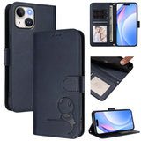 Litter Panda Embossing RFID Leather Phone Case with Lanyard, For iPhone 14 Pro Max, For iPhone SE 2022 / 2020 / 8 / 7, For iPhone 13 Pro Max, For iPhone 13 Pro, For iPhone 13 mini, For iPhone 12 / 12 Pro, For iPhone 12 Pro Max, For iPhone 12 mini