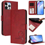 Litter Panda Embossing RFID Leather Phone Case with Lanyard, For iPhone 14 Pro Max, For iPhone SE 2022 / 2020 / 8 / 7, For iPhone 13 Pro Max, For iPhone 13 Pro, For iPhone 13 mini, For iPhone 12 / 12 Pro, For iPhone 12 Pro Max, For iPhone 12 mini