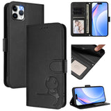 Litter Panda Embossing RFID Leather Phone Case with Lanyard, For iPhone 11 Pro Max, For iPhone 11, For iPhone 11 Pro, For iPhone X / XS, For iPhone XR, For iPhone XS Max, For iPhone 8 Plus / 7 Plus