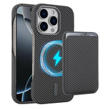 Carbon Fiber MagSafe Magnetic Card Holder Phone Case, For iPhone 17 Pro Max, For iPhone 17 Pro, For iPhone 17, For iPhone Air, For iPhone 16 Pro Max, iPhone 16 Pro, For iPhone 16 Plus, For iPhone 16, For iPhone 15 Pro Max