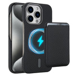 Carbon Fiber MagSafe Magnetic Card Holder Phone Case, For iPhone 17 Pro Max, For iPhone 17 Pro, For iPhone 17, For iPhone Air, For iPhone 16 Pro Max, iPhone 16 Pro, For iPhone 16 Plus, For iPhone 16, For iPhone 15 Pro Max
