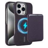 Carbon Fiber MagSafe Magnetic Card Holder Phone Case, For iPhone 17 Pro Max, For iPhone 17 Pro, For iPhone 17, For iPhone Air, For iPhone 16 Pro Max, iPhone 16 Pro, For iPhone 16 Plus, For iPhone 16, For iPhone 15 Pro Max