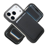 Carbon Fiber MagSafe Magnetic Card Holder Phone Case, For iPhone 17 Pro Max, For iPhone 17 Pro, For iPhone 17, For iPhone Air, For iPhone 16 Pro Max, iPhone 16 Pro, For iPhone 16 Plus, For iPhone 16, For iPhone 15 Pro Max